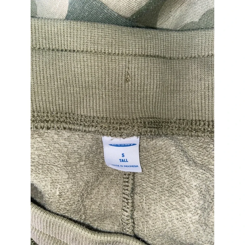 Old Navy Camo Sweatshirt Joggers Matching Set Green Camouflage Women's S Tall